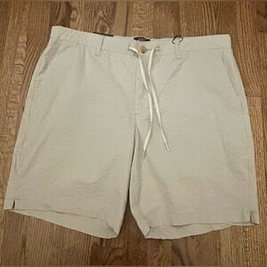 Ben Sherman Men's Beige Chino Shorts Stretch Regular Fit 36W NWT